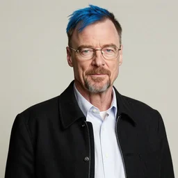 walter white with blue hair