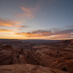 panorama view of utah in sunset at ground level. art by artgerm and filip hodas. clouds by rhads.