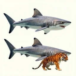 sharks instead of tigers in the persistence of memory of salvador dali