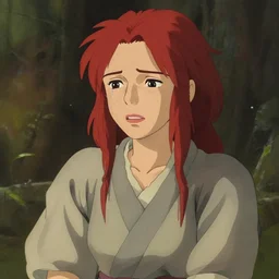 portrait of a female peasant, crying, simple clothes, fantasy, face like gal gadot, red hair shinkai makoto studio ghibli studio key hideaki anno sakimichan stanley artgerm lau rossdraws james jean marc simonetti elegant highly detailed digital painting artstation pixiv