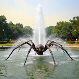 spiders sparked fountains swamp sculpted panorama paintings