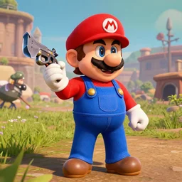 super mario in red dead redemption 2