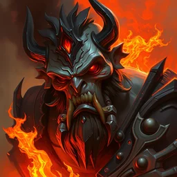 ragnaros portrait by greg rutkowski