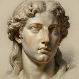 game asset sheet, sketch greek face close up
