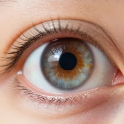 macro photograph of the human eye, extreme close up