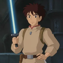 film still Star Wars a new hope 1977 studio ghibli animation