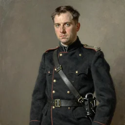 Jordan Peterson as a general in world war 2 In the style of John Singer Sargent