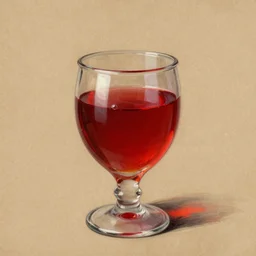 painting of one health potion, red liquid, fantasy, concept art, sketch, glass, brown paper, dungeons and dragons, by tony diterlizzi and greg rutkowksi, trending on artstation