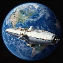space opera, space freighter docking at space port floating orbiting earth in space, art by anders zorn, wonderful masterpiece by greg rutkowski, beautiful cinematic light, american romanticism thomas lawrence, greg rutkowski