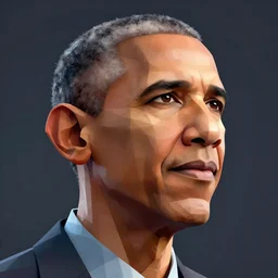 low poly obama, raytracing, octane, global illumination, unreal engine 5