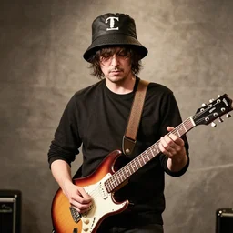 bucket head guitar player