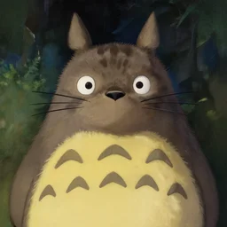 tabby cat in my neighbor totoro, digital painting by Mario Testino, Stanley Artgerm Lau, WLOP, Andrei Riabovitchev, photorealist style, masterpiece, trending on artstation
