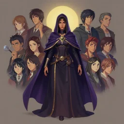 symmetrical centered painted portrait, Maya Ali as a mage, Gloomhaven, matte painting concept art, official fanart behance hd artstation by Jesper Ejsing, by RHADS and Makoto Shinkai and Lois van baarle and ilya kuvshinov and rossdraws