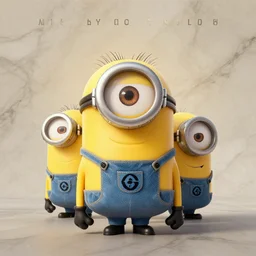 minions concert album cover, marble effect, soft light