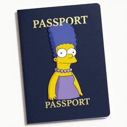 marge simpson passport