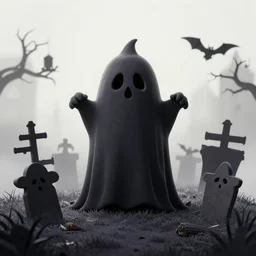 spooky cemetery