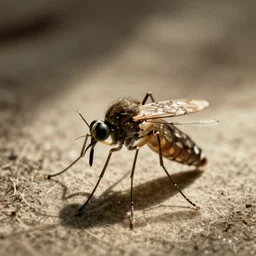 old photograph of a fat mosquito