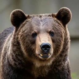 a bear with large ears and tusks