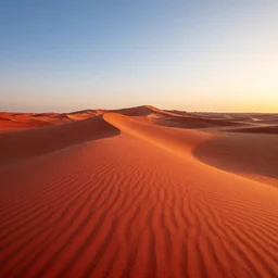 egyptian red sand dessert, beautiful, dawn, photorealistic, 4 k