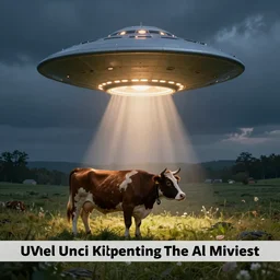 ufo kidnapping a cow
