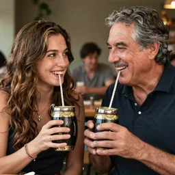 cinematography happy couple holding guayaki yerba mate by Emmanuel Lubezki