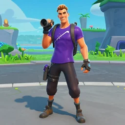 a screenshot of a player with a larry david skin in fortnite ( 2 0 1 7 )