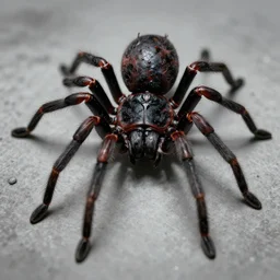 a scary zombie spider