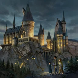 greg manchess concept art of a the hogworts dimension, key visual, ambient lighting, highly detailed, digital painting, artstation, concept art, sharp focus, by makoto shinkai and akihiko yoshida and hidari and wlop and greg rutkowski