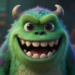 monster with a very toothy smile, 8 k, shallow depth of field, moody lighting, ultra high detail, concept art,