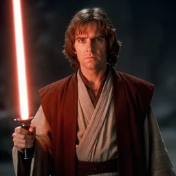 movie still of alec guinness as obi - wan kenobi in star wars : the phantom menace ( 1 9 9 8 )