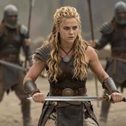 liv tyler as a barbarian warrior, battle scene