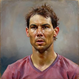 portrait of rafael nadal, oil painting by rembrandt, 1 7 th century, art, oil on canvas, wet - on - wet technique, highly realistic, expressive emotions, intricate textures, illusionistic detail, 4 k