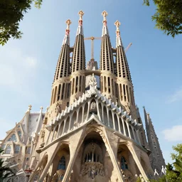 sagrada - familia - empire state hybrid, architectural render, cg society