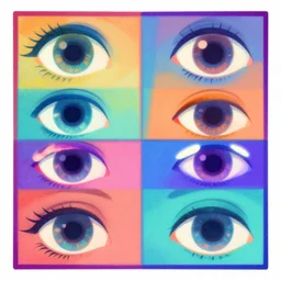 neuroplasticity by disney concept artists, blunt borders, rule of thirds, vibrant colors, eyes!!!