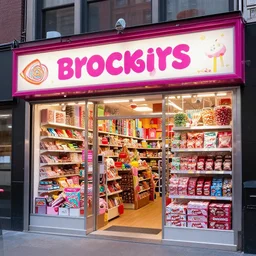 big shop of candys chocolate and snacks in times square