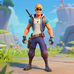 Markiplier as a fortnite videogame character, unreal engine, octane render