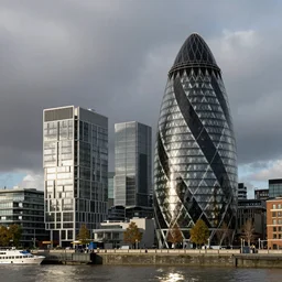 a incredible cutting edge new building on the London waterfront designed by bjarke ingels, photo by Annie Leibovitz