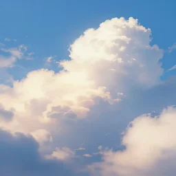 A background for an anime-themed social media profile sky bright clouds bloom effect from Skyrim blender studio ghibli clouds