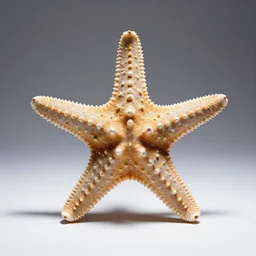 iridescent starfish, professional studio photo, full body, isolated on a pure white background, centered, entire subject in frame, sharp focus, soft studio lighting