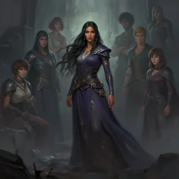 side centered painted portrait, maya ali as a wind sorcerer, octane render, gloomhaven, matte painting concept art, official fanart behance hd artstation by jesper ejsing, by rhads and makoto shinkai and lois van baarle and ilya kuvshinov and rossdraws
