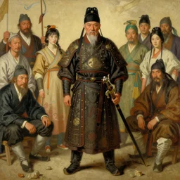 full character of a old ancient chinese officer, character design, painting by gaston bussiere, katsuya terada, nc wyeth, greg rutkowski, craig mullins, vermeer, frank frazetta, mucha, tom of finland, trending on artstation, jeffery catherine jones