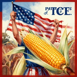 the blood of patriots nourishing the corn of liberty
