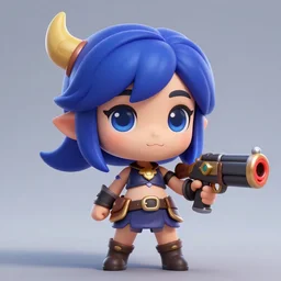 katelynn mini cute style, highly detailed, rendered, ray - tracing, cgi animated, 3 d demo reel avatar, style of maple story, maple story gun girl, katelynn from league of legends chibi, perfect eyes, realistic human eyes