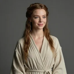anya taylor - joy wearing robe a la francaise, wow 4 k detail fantasy, matte painting, realistic materials, photo realistic, postprocessing, cinematic, hyperrealistic, studio lighting, ekaterina, the tudors, photography by richard jenkins