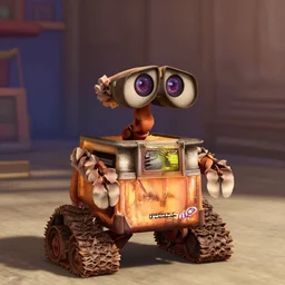 full - color cinematic movie still from the 2 0 0 8 pixar animated film wall - e starring r. o. b. the robot from the nintendo entertainment system. 1 9 8 0 s - style retrofuturism. high - definition 3 d - rendered animation.
