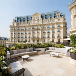 shangri - la paris hotel terasse view