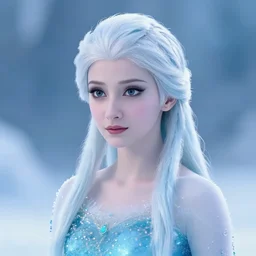 photo of a real-life very beautiful! ice queen