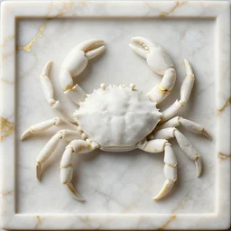 white calacatta gold marble, white and gold kintsugi, white marble bas relief carving, feminine, crabs, spiders, scorpions, tarantulas, carving by hr geiger, stunning, highly detailed, intricately detailed, octane, 8 k, trending on artstation