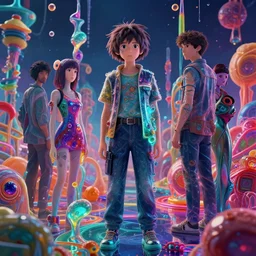 psychedelic liquids space people, colorful, cinematic, by wlop, by ilyu kuvshinov, by greg rutkowski, by makoto shinkai, super detailed, unreal engine 5, octane render, vfx, houdini, 8 k, super realistic