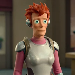 portrait photo still of real life futurama character leela, cyclops, 8 k, 8 5 mm f 1. 8